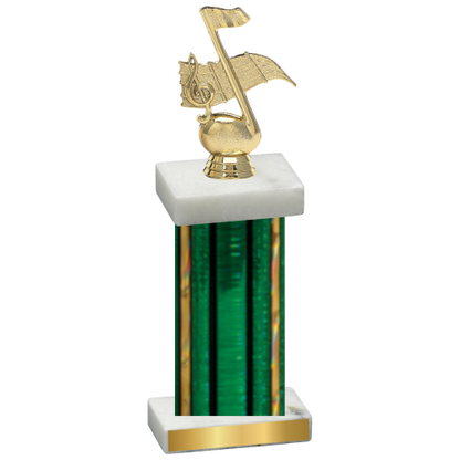 Single Green Glacier Music Trophy