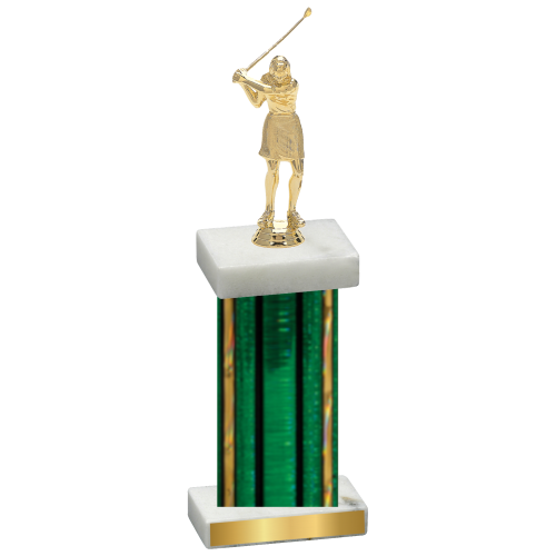 Single Green Glacier Golf Trophy