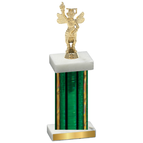 Single Green Glacier Academics Trophy