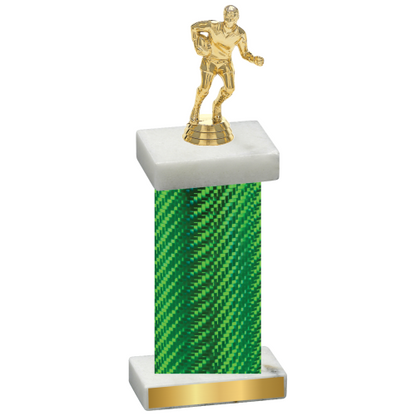 Single Green Carbon Fiber Rugby Trophy