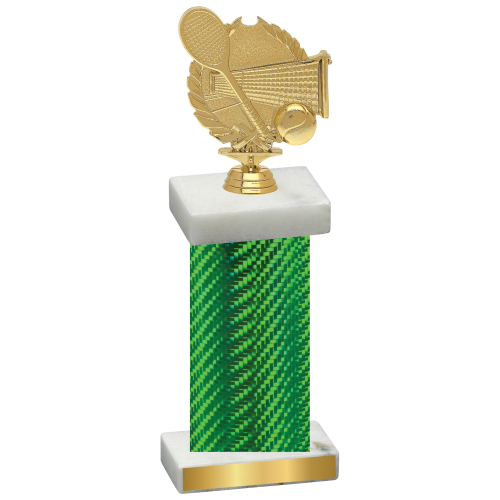 Single Green Carbon Fiber Tennis Trophy