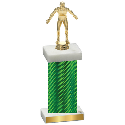 Single Green Carbon Fiber Wrestling Trophy