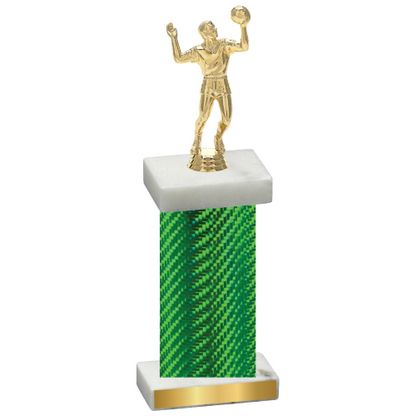 Single Green Carbon Fiber Volleyball Trophy