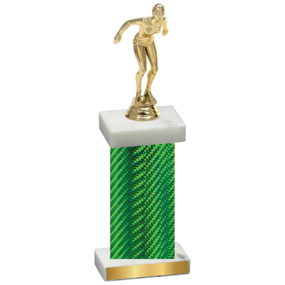 Single Green Carbon Fiber Tennis Trophy