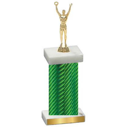 Single Green Carbon Fiber Victory Trophy