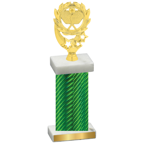 Single Green Carbon Fiber Pickleball Trophy