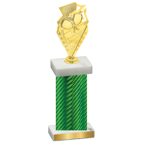 Single Green Carbon Fiber Pickleball Trophy