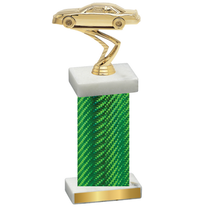 Single Green Carbon Fiber Cars Trophy