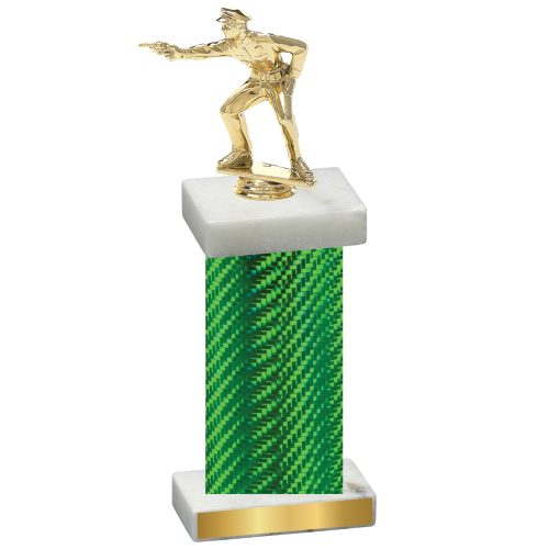 Single Green Carbon Fiber Shooter Trophy