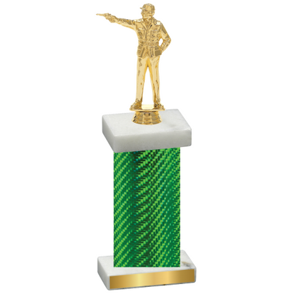 Single Green Carbon Fiber Shooter Trophy