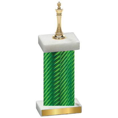 Single Green Carbon Fiber Chess Trophy