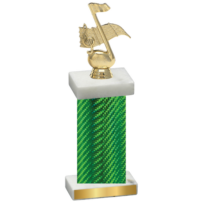 Single Green Carbon Fiber Music Trophy