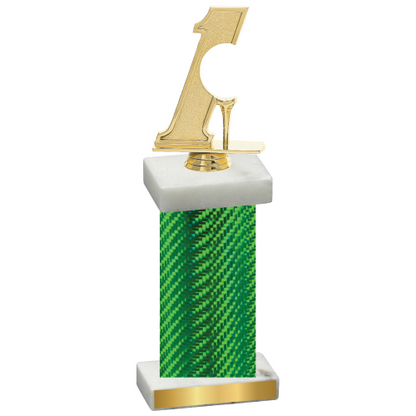 Single Green Carbon Fiber Golf Trophy