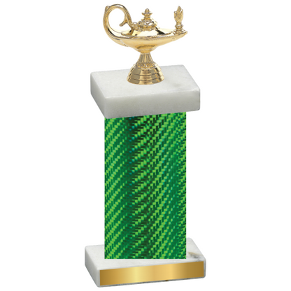 Single Green Carbon Fiber Academics Trophy