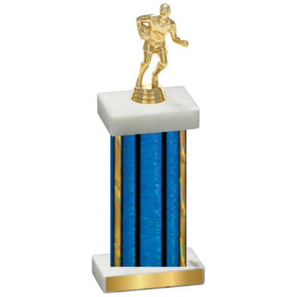 Single Blue Glacier Rugby Trophy