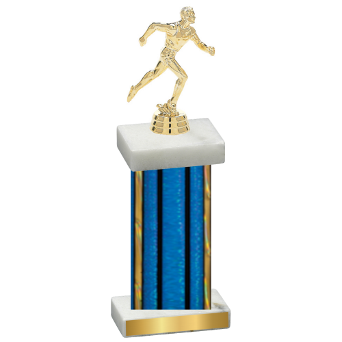 Single Blue Glacier Running Trophy