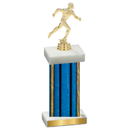 Single Blue Glacier Running Trophy