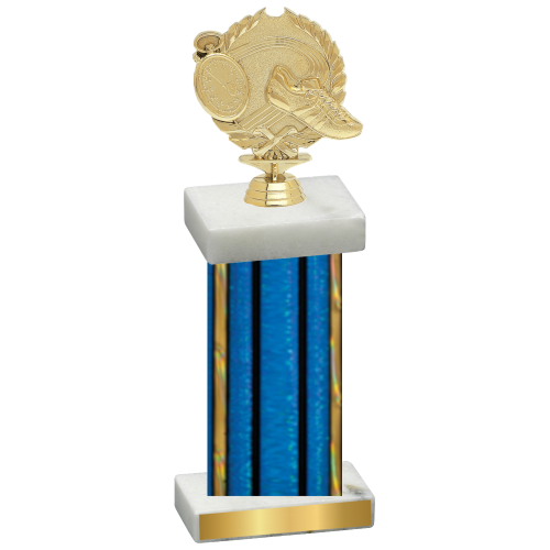 Single Blue Glacier Running Trophy