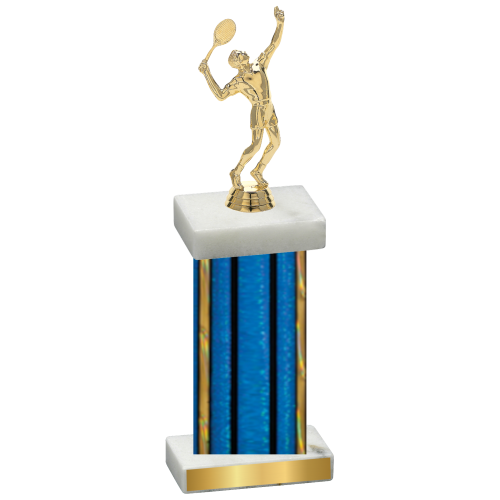 Single Blue Glacier Tennis Trophy