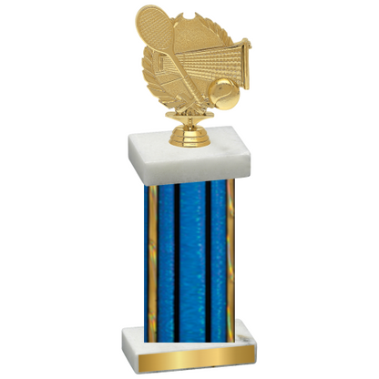 Single Blue Glacier Tennis Trophy