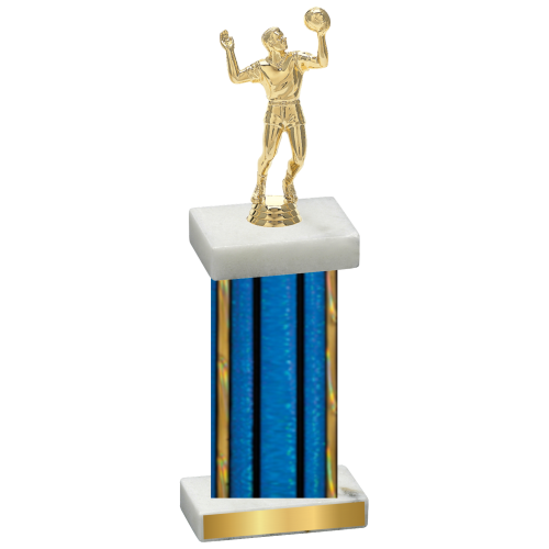 Single Blue Glacier Volleyball Trophy