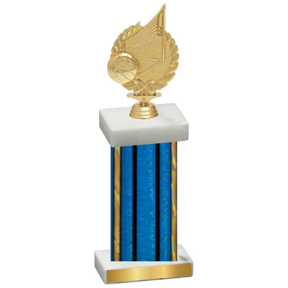 Single Blue Glacier Volleyball Trophy