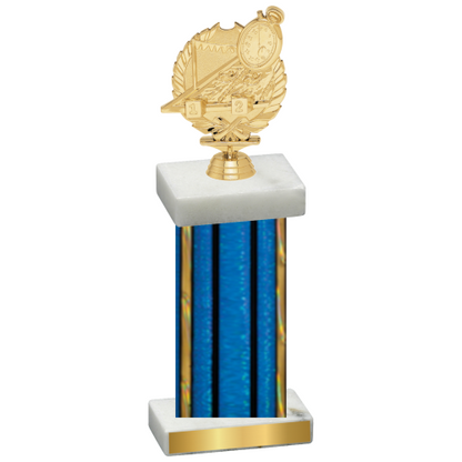 Single Blue Glacier Swimming Trophy