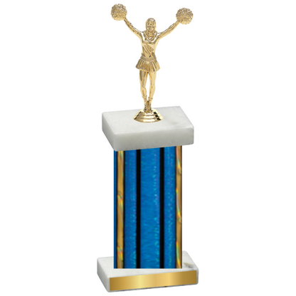 Single Blue Glacier Cheerleading Trophy