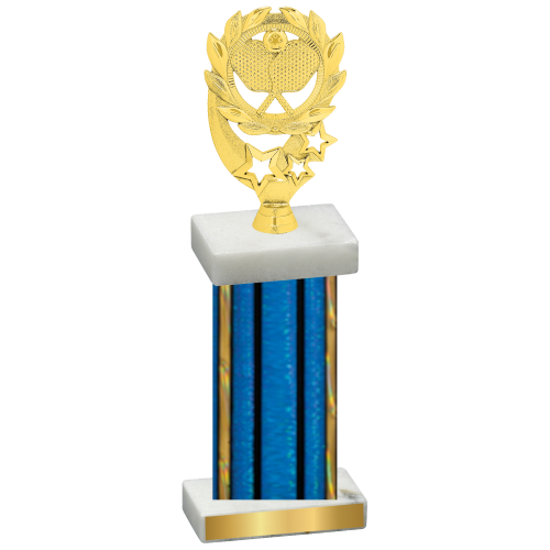 Single Blue Glacier Pickleball Trophy