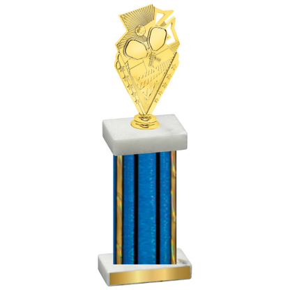 Single Blue Glacier Pickleball Trophy