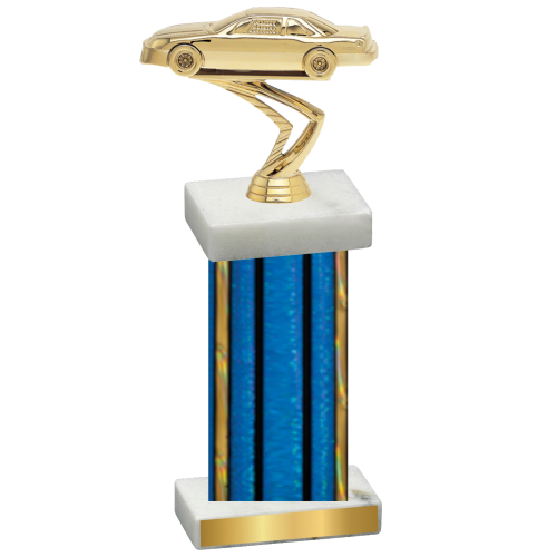 Single Blue Glacier Cars Trophy