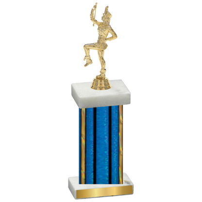 Single Blue Glacier Majorette Trophy