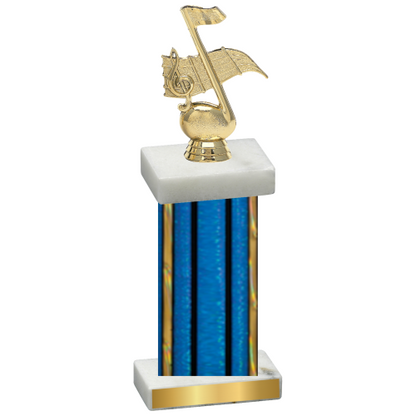 Single Blue Glacier Music Trophy