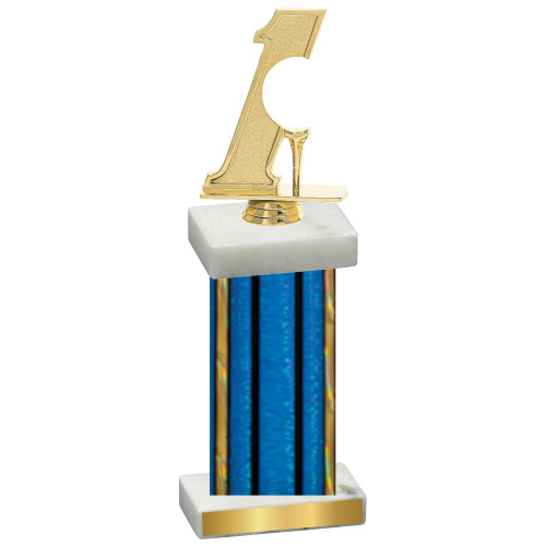 Single Blue Glacier Golf Trophy