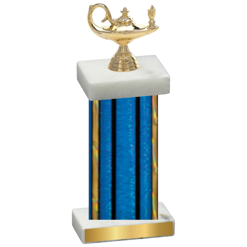 Single Blue Glacier Academics Trophy