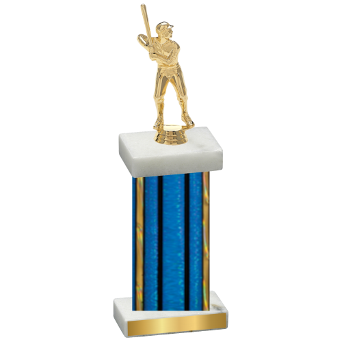 Single Blue Glacier Baseball Trophy