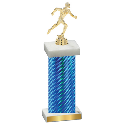 Single Blue Carbon Fiber Running Trophy