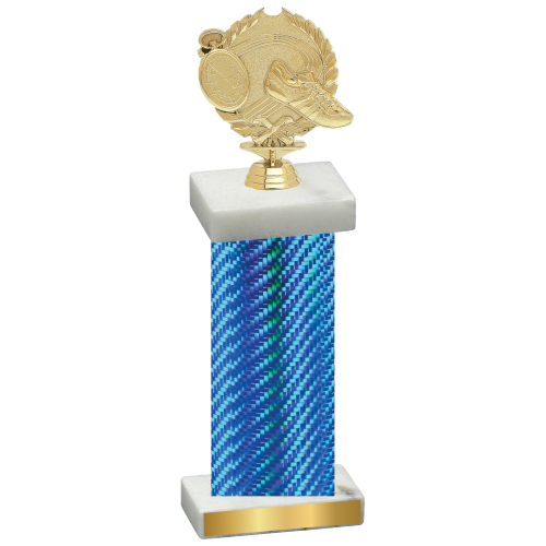 Single Blue Carbon Fiber Running Trophy