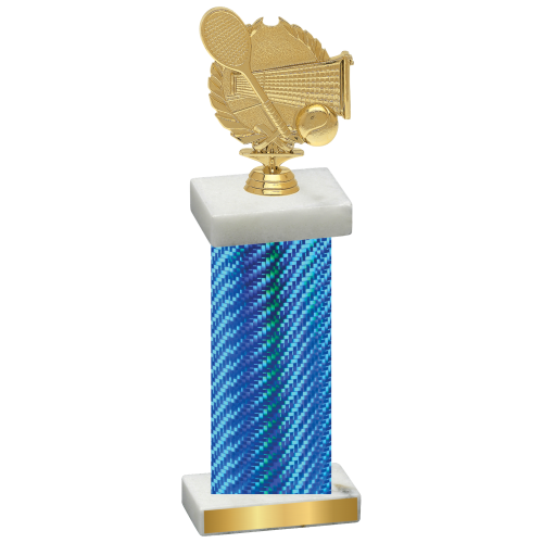 Single Blue Carbon Fiber Tennis Trophy