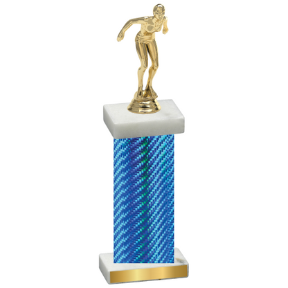 Single Blue Carbon Fiber Tennis Trophy