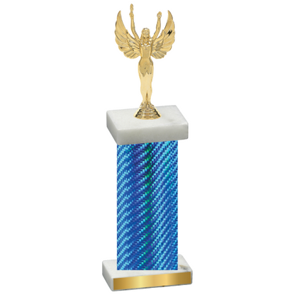 Single Blue Carbon Fiber Victory Trophy