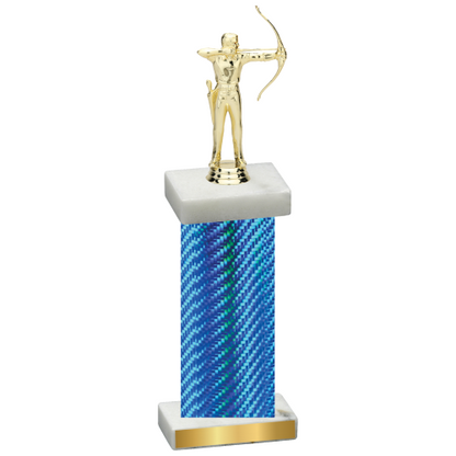 Single Blue Carbon Fiber Archery Trophy