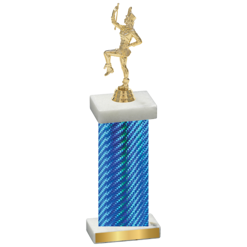 Single Blue Carbon Fiber Majorette Trophy