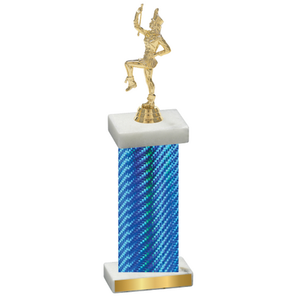 Single Blue Carbon Fiber Majorette Trophy