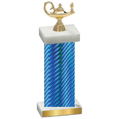 Single Blue Carbon Fiber Academics Trophy