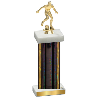 Single Black Glacier Soccer Trophy