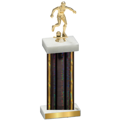 Single Black Glacier Soccer Trophy