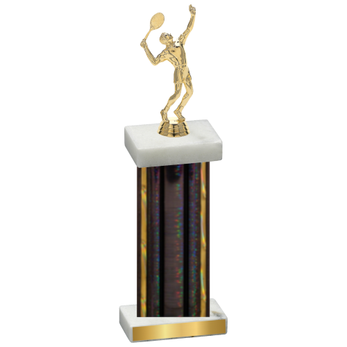 Single Black Glacier Tennis Trophy