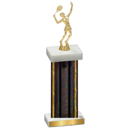 Single Black Glacier Tennis Trophy