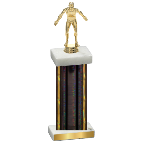 Single Black Glacier Wrestling Trophy